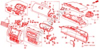 GUARNICION DE INSTRUMENTO(LADO DE PASAJERO) (LH) para Honda JAZZ 1.4ES 5 Puertas 5 velocidades manual 2002