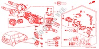 INTERRUPTOR COMBINACION para Honda JAZZ 1.4SE 5 Puertas 5 velocidades manual 2002