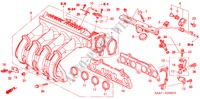 MULTIPLE DE ADMISION(1) para Honda JAZZ 1.4SE 5 Puertas 5 velocidades manual 2002