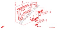 RECUBRIMIENTO DE PUERTA para Honda JAZZ 1.2S-S 5 Puertas 5 velocidades manual 2002