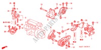 SOPORTES DE MOTOR(MT) para Honda JAZZ 1.4S 5 Puertas 5 velocidades manual 2002