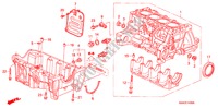 BLOQUE DE CILINDRO/COLECTOR DE ACEITE para Honda JAZZ 1.4 SE 5 Puertas 5 velocidades manual 2005
