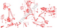 CINTURONES DE SEGURIDAD para Honda JAZZ 1.2 E 5 Puertas 5 velocidades manual 2005