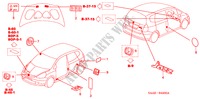 EMBLEMAS/ETIQUETAS DE PRECAUCION para Honda JAZZ S4ES 5 Puertas automática completa 2005