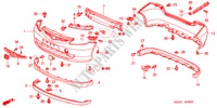 PARAGOLPES('04) para Honda JAZZ 1.2 S 5 Puertas 5 velocidades manual 2004