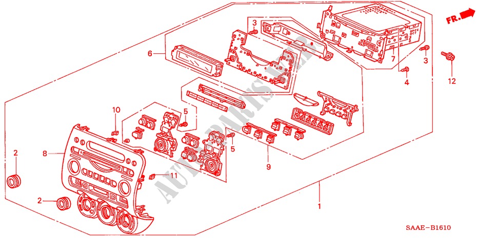 RADIO AUTOMATICA(VISTEON) (1) para Honda JAZZ 1.2 LS 5 Puertas 5 velocidades manual 2004