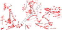 CINTURONES DE SEGURIDAD para Honda JAZZ 1.4 LS 5 Puertas automática completa 2007
