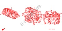 CONJ. DE MOTOR/ENS. DE TRANSMISION para Honda JAZZ 1.4 LS 5 Puertas automática completa 2007
