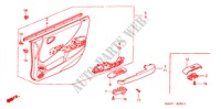 RECUBRIMIENTO DE PUERTA(RH) para Honda JAZZ 1.4 SE 5 Puertas 5 velocidades manual 2007