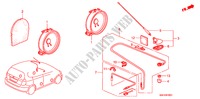 ANTENA/ALTAVOZ(RH) para Honda JAZZ 1.2 E 5 Puertas 5 velocidades manual 2008
