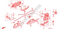 CERRADURAS PUERTA TRAS./ MANIJA EXTERIOR(3) para Honda JAZZ 1.2 C-N 5 Puertas 5 velocidades manual 2008