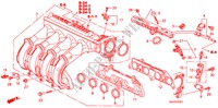 MULTIPLE DE ADMISION(2) para Honda JAZZ 1.2 E 5 Puertas 5 velocidades manual 2008