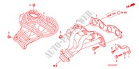 MULTIPLE DE ESCAPE(1) para Honda JAZZ 1.4 SE 5 Puertas automática completa 2008