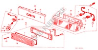 LUZ TRASERA para Honda CIVIC CRX 1.6I-16 3 Puertas 5 velocidades manual 1986