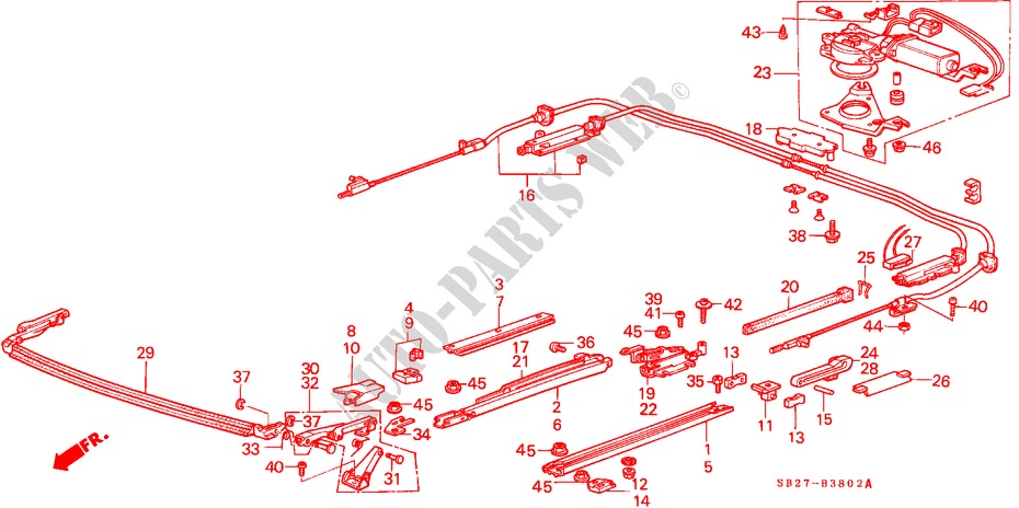 VIDRIO DESLIZANTE(2) para Honda CIVIC CRX 1.5I 3 Puertas 5 velocidades manual 1985