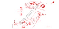 CONDUCTO DE CALEFACTOR para Honda CIVIC DX 3 Puertas 5 velocidades manual 1987