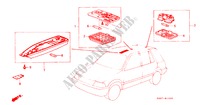 LUZ INTERIOR para Honda CIVIC SHUTTLE DX 5 Puertas 5 velocidades manual 1984
