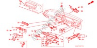 GUARNICION DE INSTRUMENTO(RH) para Honda INTEGRA SX 16 3 Puertas 5 velocidades manual 1986