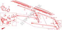LIMPIAPARABRISAS (LH) para Honda INTEGRA EX16 5 Puertas 5 velocidades manual 1987