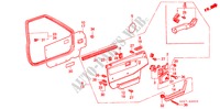 RECUBRIMIENTO DE PUERTA(5D) para Honda INTEGRA DX 5 Puertas 5 velocidades manual 1987