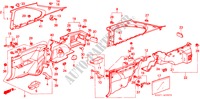 RECUBRIMIENTO LATERAL(3D) para Honda INTEGRA SX 16 3 Puertas 5 velocidades manual 1986