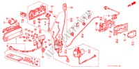 CERRADURAS DE PUERTA DEL. para Honda LEGEND V6 2.7I 4 Puertas 5 velocidades manual 1988
