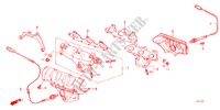 MULTIPLE DE ESCAPE para Honda LEGEND V6 2.5I 4 Puertas 5 velocidades manual 1987
