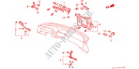 APOYOS DE INSTRUMENTO(LH) para Honda LEGEND V6 2.7I 4 Puertas 5 velocidades manual 1989
