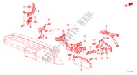 APOYOS DE INSTRUMENTO(RH) para Honda ACCORD EX 3 Puertas 5 velocidades manual 1986