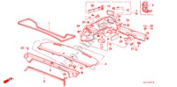 BANDEJA TRASERA/ GUARNICION PORTAEQUIPAJE(4D) para Honda ACCORD LX 4 Puertas 5 velocidades manual 1986