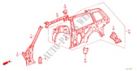 ESTRUCTURA DE CUERPO(5)(2D) para Honda ACCORD EX-2.0I 3 Puertas 4 velocidades automática 1986