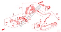 LUZ DE COMBINACION para Honda ACCORD EX-2.0I 3 Puertas 5 velocidades manual 1986