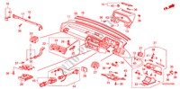PANEL DE INSTRUMENTO(RH) para Honda ACCORD EX-2.0I 3 Puertas 4 velocidades automática 1986
