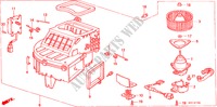 SOPLADOR DE CALEFACTOR para Honda ACCORD LX 4 Puertas 5 velocidades manual 1986