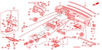 PANEL DE INSTRUMENTO(LH) para Honda ACCORD EX 4 Puertas 4 velocidades automática 1987