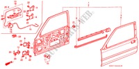 PANELES DE PUERTA DEL.(2D) para Honda ACCORD EX-2.0I 3 Puertas 5 velocidades manual 1989