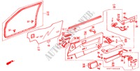 RECUBRIMIENTO DE PUERTA(2D) para Honda ACCORD EX-2.0I 3 Puertas 5 velocidades manual 1989