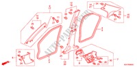 GUARNICION DE PILAR(LH) para Honda ACCORD 2.2 SPORT 4 Puertas 5 velocidades manual 2004