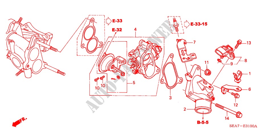 VALV. CONTROL TORB. (DIESEL) ( '05) para Honda ACCORD 2.2 SPORT 4 Puertas 5 velocidades manual 2005