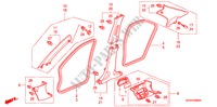 GUARNICION DE PILAR(LH) para Honda ACCORD 2.4 EXECUTIVE-E 4 Puertas 6 velocidades manual 2008