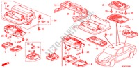 LUZ INTERIOR para Honda ACCORD 2.4 EXECUTIVE 4 Puertas 6 velocidades manual 2008