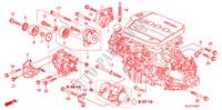 MENSULA DE MOTOR (DIESEL) para Honda ACCORD 2.2 EXECUTIVE 4 Puertas 6 velocidades manual 2007