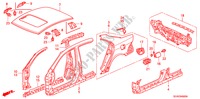 PANELES EXTERIORES/PANEL TRASERO para Honda ACCORD 2.2 SPORT 4 Puertas 6 velocidades manual 2007