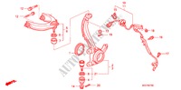 ARTICULACION DELANTERA/BRAZO SUPERIOR para Honda ACCORD TOURER 2.4 TYPE S 5 Puertas 6 velocidades manual 2003