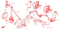 CINTURONES DE SEGURIDAD para Honda ACCORD TOURER 2.2 SPORT 5 Puertas 5 velocidades manual 2004