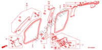 GUARNICION DE PILAR(LH) para Honda ACCORD TOURER 2.0 SPORT 5 Puertas 5 velocidades manual 2003