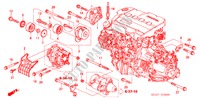 MENSULA DE MOTOR (DIESEL) para Honda ACCORD TOURER 2.2 SPORT 5 Puertas 5 velocidades manual 2005