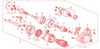 MOTOR DE ARRANQUE(DENSO) para Honda ACCORD TOURER 2.4 EXECUTIVE 5 Puertas 6 velocidades manual 2003