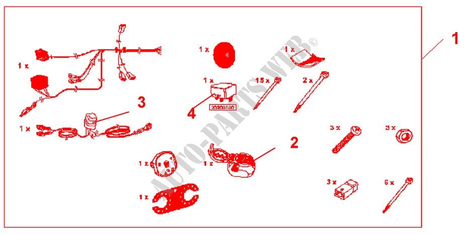 2 X 7 PIN TRAILER HARNESS para Honda ACCORD TOURER 2.4 TYPE S 5 Puertas 6 velocidades manual 2005