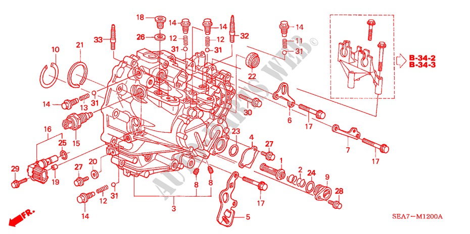 CAJA DE TRANSMISION (DIESEL) para Honda ACCORD TOURER 2.2 SPORT 5 Puertas 5 velocidades manual 2004
